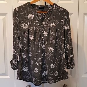 COCOMO | Grey Floral top | M